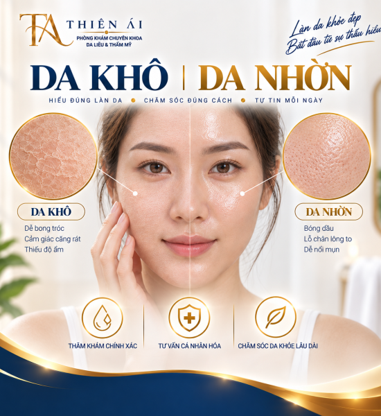 Da khô, da nhờn