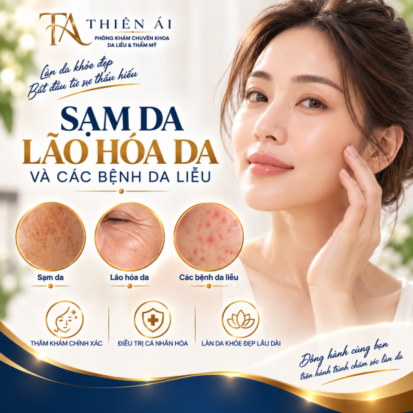 Sạm da, lão hóa da và các bệnh da liễu khác