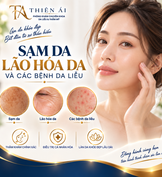 Sạm da, lão hóa da và các bệnh da liễu khác