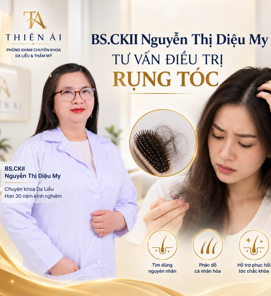 Bs Da liễu CK2 Nguyễn Thị Diệu My tư vấn điều trị rụng tóc