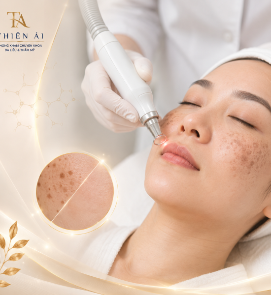 Điều trị tàn nhang và đồi mồi bằng Laser tại Phòng khám Da Liễu Thiên Ái