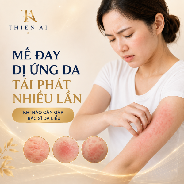 Mề đay, dị ứng da tái phát nhiều lần: Khi nào cần gặp bác sĩ da liễu?