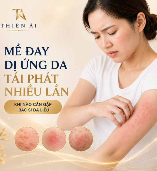 Mề đay, dị ứng da tái phát nhiều lần: Khi nào cần gặp bác sĩ da liễu?