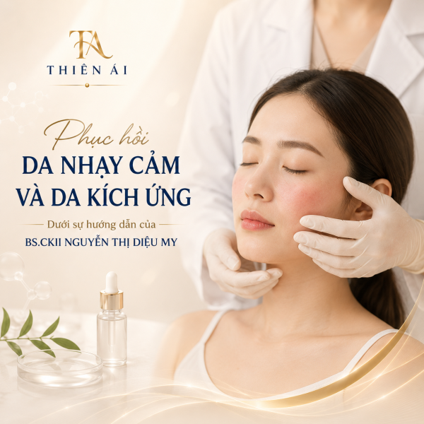 Phục hồi da nhạy cảm và da kích ứng dưới sự hướng dẫn của BS.CKII Nguyễn Thị Diệu My